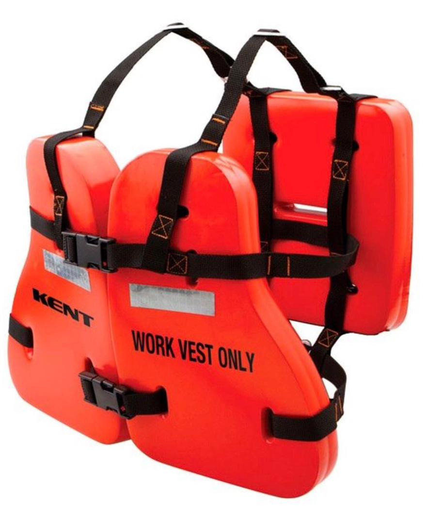 Orange Kent work vest / life vest set